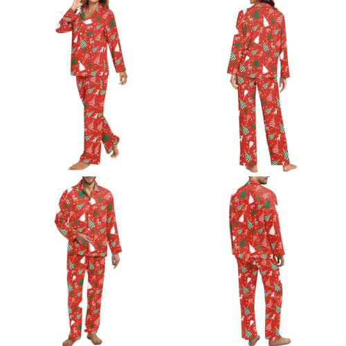 Matching Christmas Pajamas for Family Comfy Jammies Xmax Sleepwear Long Sleeve Loungewear Set with Pocket2