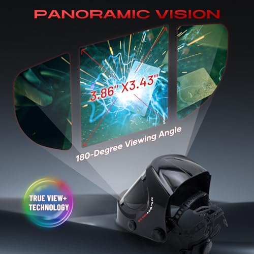 Image of VILSIN Auto Darkening Welding Helmet, 180 Panoramic True Color 999D