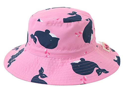 Image of Home Prefer UPF50+ Wide Brim Sun Hat Boys Girls Sun Protection Hat Zoo Beach Swim Safari Bucket Hat for Baby Toddler Kid