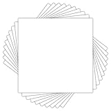 Golden State Art, Pack of 10, 12x12 Picture Mat Matte Backerboards for Framing. Pack Contains 10 Backing Boards