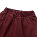Baby Toddler Boys Shorts Summer Solid Color Classic Beach Shorts Daily Wear Casual Fashion Basic (Wine, 6-12 Months)