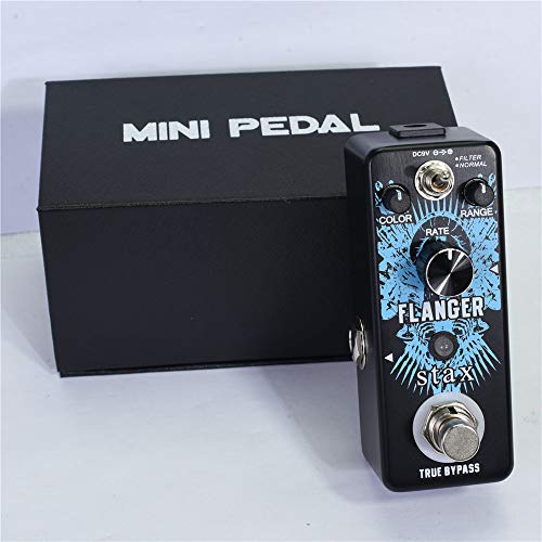 Image of Stax Guitar Flanger Pedal Vintage Analog Flanger Effect Pedals For Electric Guitar Filter & Normal Modes Mini Size True Bypass