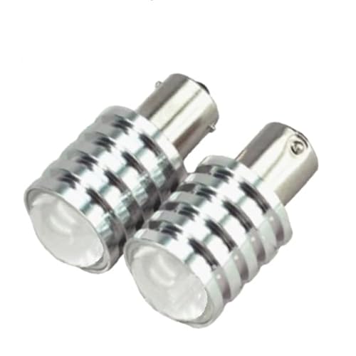 Jtech 2X 1157 Bay15D Yellow 7W Cree Q5 High Power Led Light Bulb #TOP18