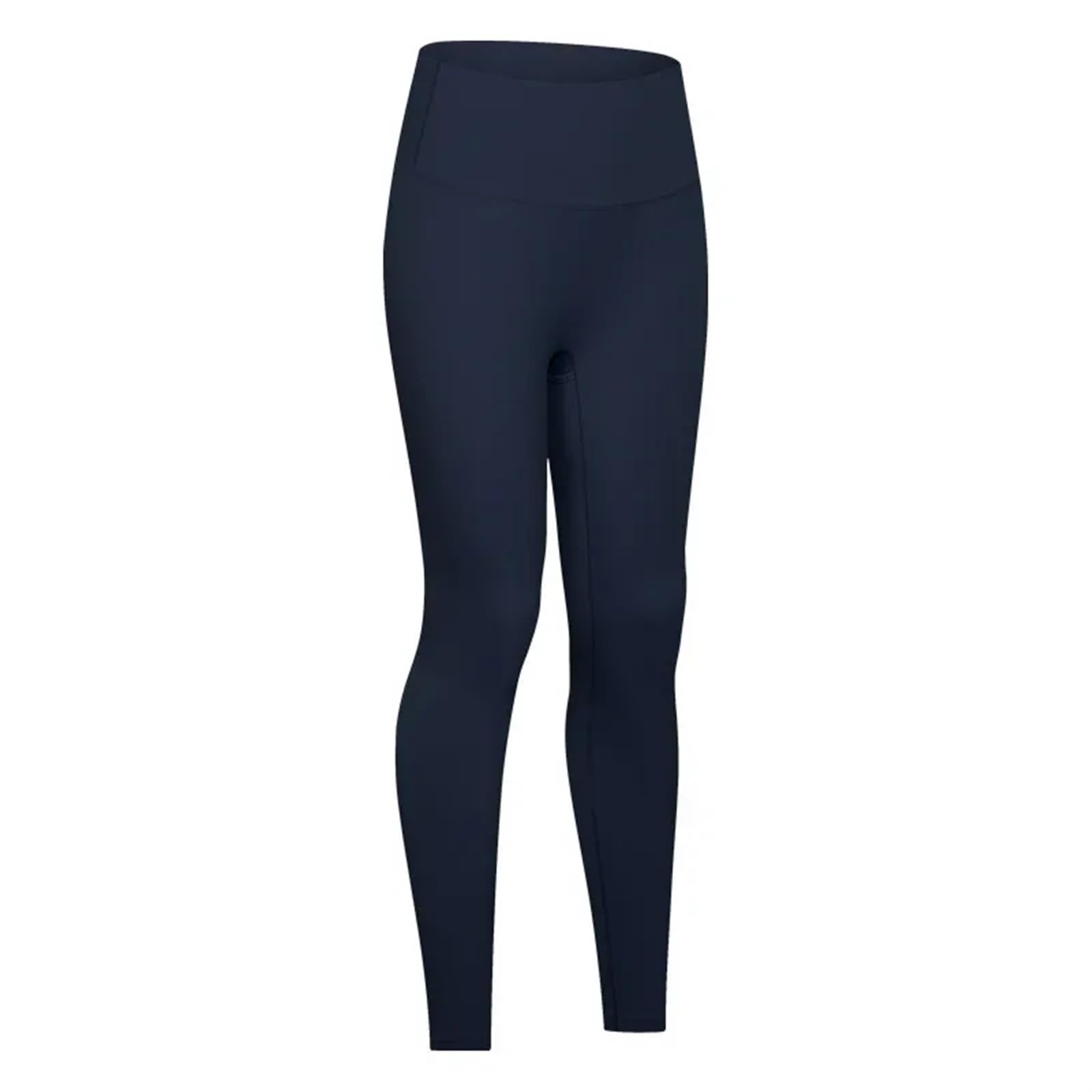 Pantaloni da yoga da donna a vita alta, sensazione di nudità, push up, leggings sportivi, fitness, corsa, leggings senza cuciture, leggings da palestra for ragazze Leggings Yoga(Deep Blue,8 L)