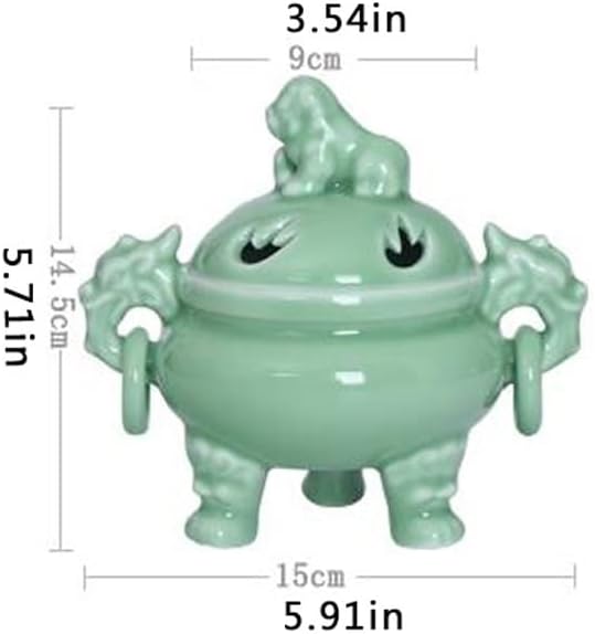 Incense Holder Incense Burner Incense Waterfall Celadon Incense Furnace Incense Road Aromatherapy Stove Plate Incense Furnace Zen Sleeping Incense Furnace Indoor Incense Furnace Backflow Incense Burne