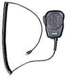 PRYME® SPM-4200-LI Storm Trooper™ Heavy Duty Amplified Speaker Microphone for CellPhones with Coil Cable and Lightning Compatible Connector Fits iPhones and iPads