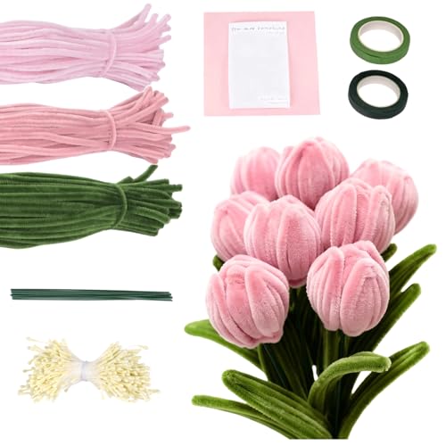 Nettoyeur de pipe Deskium pour bouquet en peluche DIY : créez facilement vos fleurs sans flétrir