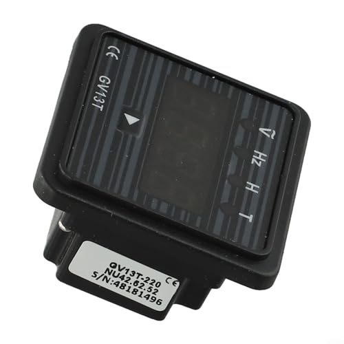 Medidor digital de voltaje y frecuencia para generadores GV13T, pantalla LED 3 en 1 para medición de 220 V/380 V CA