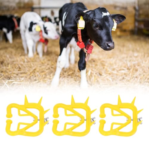 20pcs de Desmamado de Bezerro Anéis de Nariz Com Material de PVC, Desmamado Liso Redondo para Gado e