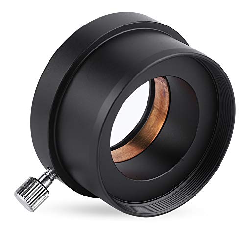 2 to 1.25 Telescope Eyepiece Adapter, 2 to 1.25 Telescope Eyepiece Mount Adapter Black Metal Accessories Adaptor