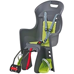 Polisport Silla Bici Polisport Boodie Portabebes, Unisex bebé, Negro/Verde, Talla Única