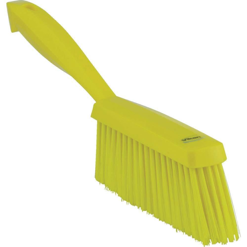 Vikan 45876 Bench Brush, Polypropylene, Polyester Soft Bristle, 14", Yellow