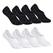 Herren Sneakers günstig Kaufen-Falechay Sneaker Socken Damen Füsslinge Herren Sneakersocken 8 Paar Unsichtbare Ballarinas Socken Frauen schwarz weiß 39-42