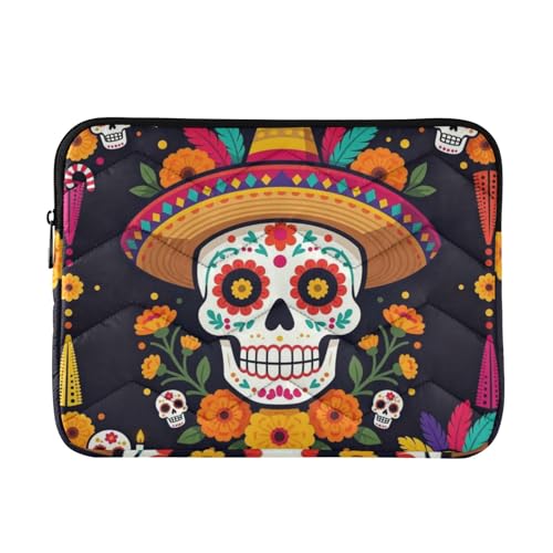 Funda para portátil 15-16 pulgadas con diseño Sugar Skull miniatura 1