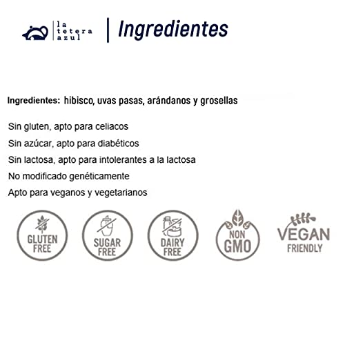 LA TETERA AZUL Frutos del Bosque En Pirámides. 20 Pirámides Envueltas Individualmente. - Imagen 7