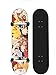 Dmxiezib Longboard monopatín Completo, mi héroe Academia Todoroki Shoto cóncavo baraja estándar Patinetas Profesional for Principiantes Animado Monopatín Doble balancín monopatín