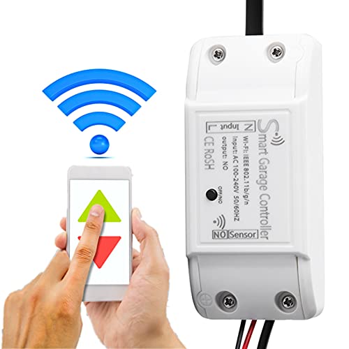 Garage Door Remote Controller Door Opener Device Support for Alexa Google,Garage Door Control,Garage Condition Check,Phone System for iOS Android(1*) - Image 4