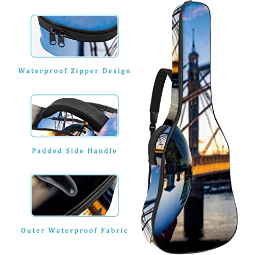 Hondank Housse de protection en éponge épaisse imperméable pour guitare acoustique électrique basse classique… - Les Beatles, Paul McCartney, John Lennon, RIngo Starr, George Harrison Hondank Housse de protection en éponge épaisse imperméable pour guitare acoustique électrique basse classique… – Image 5