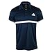 adidas Performance Men's Tennis Court Polo, Collegiate Navy/White, XX-Large