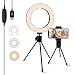 Selfie Light Ring 6.3-inch with Stand & Phone Holder,3 Light Settings Dimmable Desk LED Camera Lights for Video,Makeup,YouTube,Live Streaming