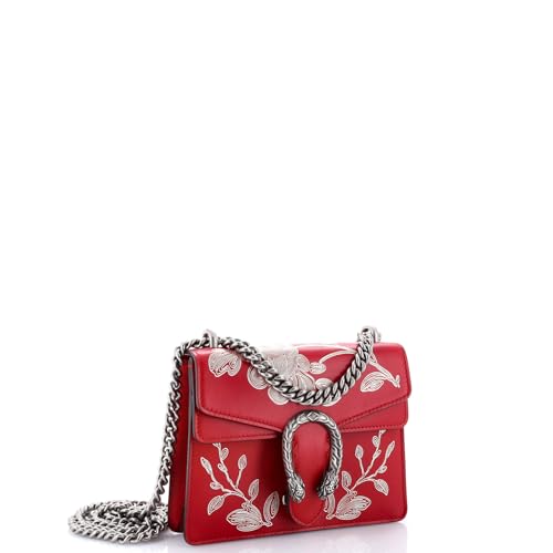 Pre-Loved Dionysus Bag Limited Edition Painted Leather Mini, Red3