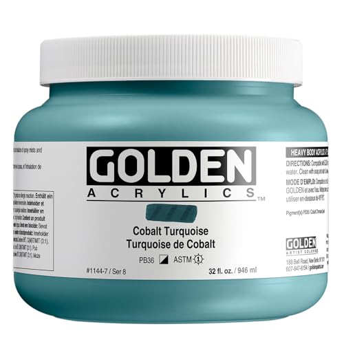 Cobalt Turquoise VIII Golden Artist Color pot de 946ml acrylique extra fine
