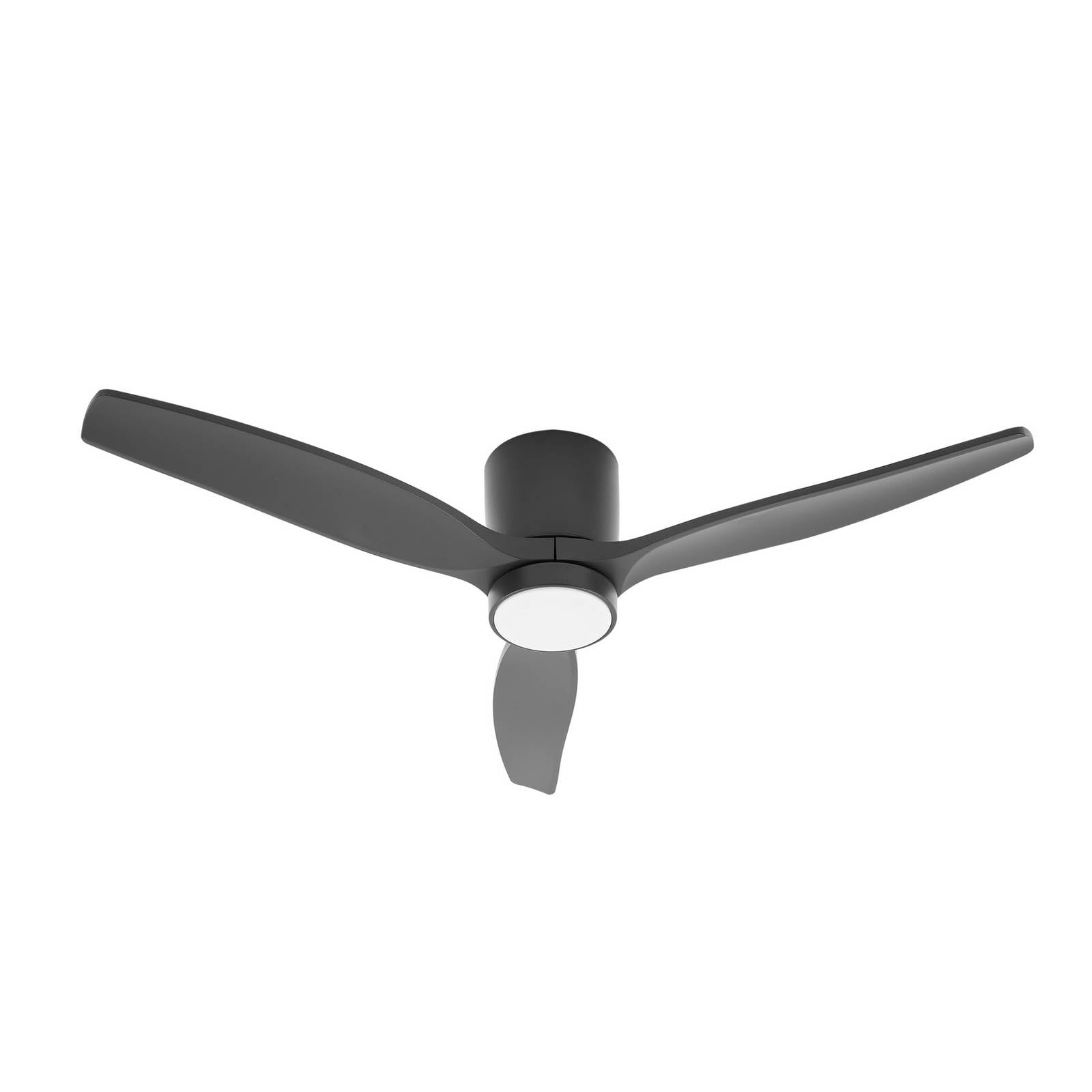 Ventilador De Techo Led Lucande Sorin, Negro, Cc, Silencioso, IP44-image