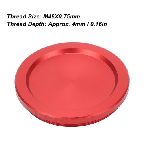 Image of Telescope Dust, M48 X 0.75 Aluminum Alloy Telescope Lens Dust Cover, Threaded Eyepiece Dust Cover Accessories for Astronomical Telescope Eyepiece
