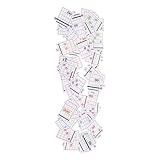 SAFIGLE 57 Gitarren Akkordkarten Tragbarer Gitarrentrainer mit Klaren Akkorddiagrammen Lernhilfe für Anfänger zum Einfachen Gitarrenlernen und Festivalübungen