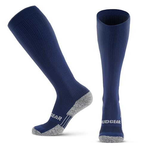 Image of MudGear Graduated Compression Socks, Durable, Sweat-Resistant OCR Performance Socks with Cushioned Footbed, Made in USA