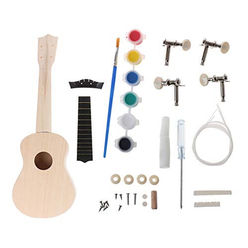 S-TROUBLE Ukulélé DIY Faites Votre Propre Ukulele Hawaii Ukulele Kit - Les Beatles, Paul McCartney, John Lennon, RIngo Starr, George Harrison S-TROUBLE Ukulélé DIY Faites Votre Propre Ukulele Hawaii Ukulele Kit – Image 4