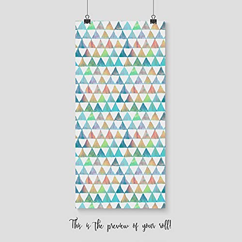 Papier peint triangles d'été 416x254 cm déco auto-adhésive salon