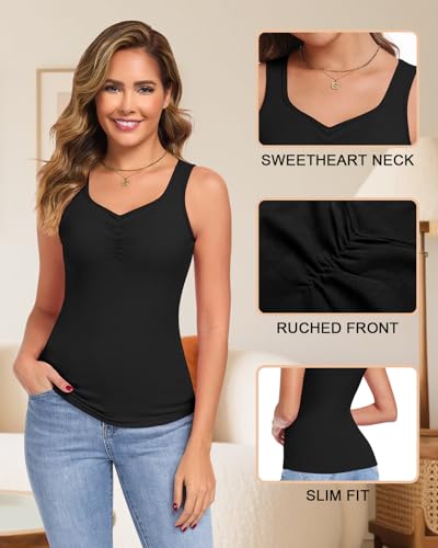Image of Thermal Underwear Tank Top Fleece Shirt Cami Sleeveless Thermal Top Warm Undershirt Base Layer Women Cold Weather