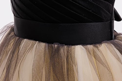 Image of Glamulice Flower Girls Spaghetti Strap Tulle Dress Long A Line Wedding Pageant Dresses Princess Birthday Party Ball Gown