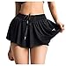 UYSA Damen-Sommershorts, blickdicht, mit Kordelzug, elastisch, für Teenager, Junior, schwarz, Workout-Shorts, modische Tennisröcke, atmungsaktive Sportshorts, Sweathose, Schwarz , L