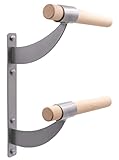 VITA Barre Wall-Mounted Double Ballet Barre, Odette, 6 Ft Bar, Wood | Fixed Height, Made in USA, Home, Studio or Gym Exercise Equipment for Kids & Adults | Dance, Fitness, Pilates