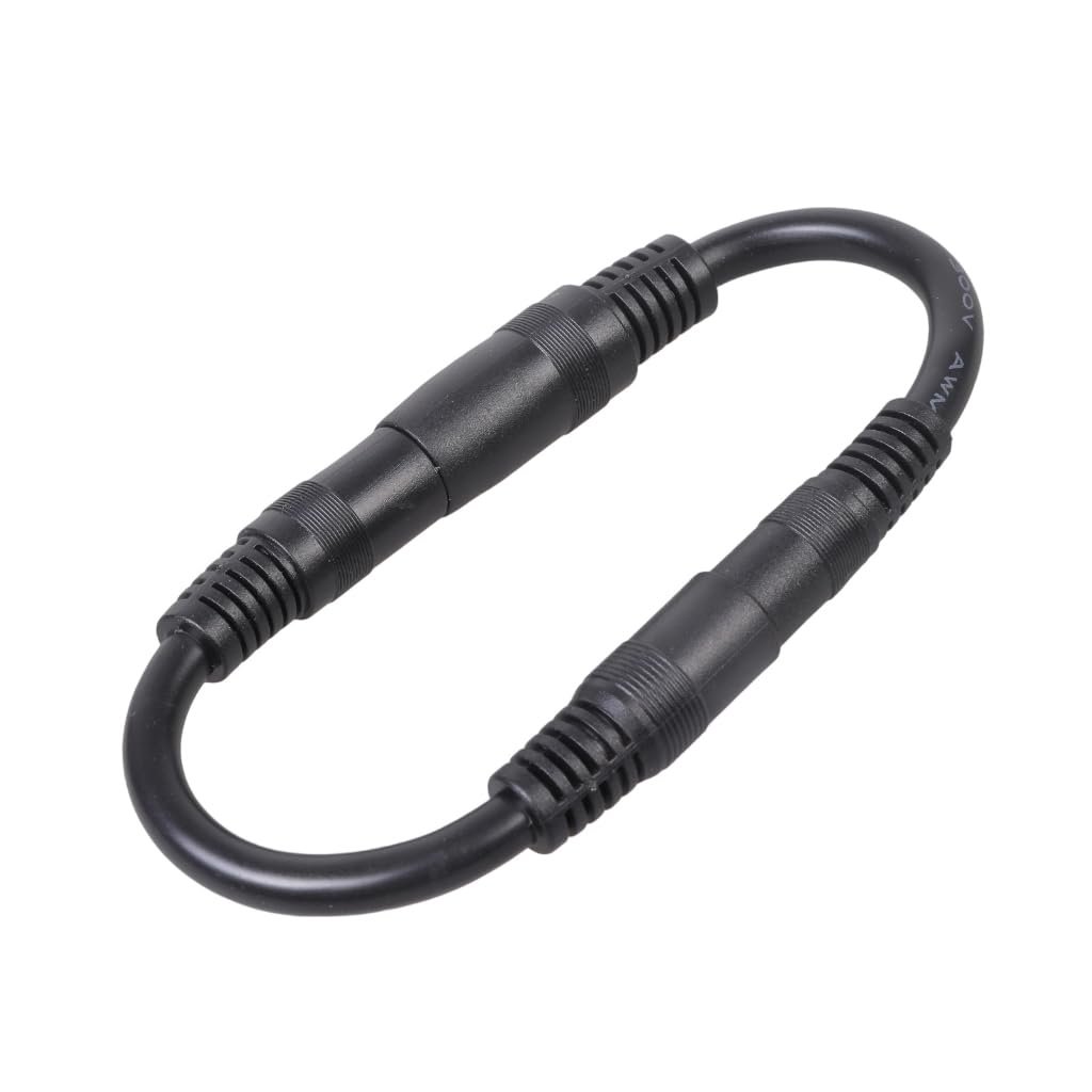 Elnwnnkc 1 Set Portable DC5521 to DC8020 Adapter Cable for Solar Generators Power Station 14AWG PVC Power Cord 15cm