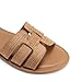 DREAM PAIRS Women's Dressy Slide Sandals Slip-on Comfortable Slides Fashion Casual Open Toe Summer Beach Sandals,Size 8.5,Brown-Raffia,DWUMSS2509