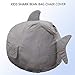 Shark Stuffed Animal Toy Storage Boys Bean Bag Chair Cover Velvet Extra Soft Large Size Storage Stuff Organization Replace Mesh Toy Hammock for Kids Toys Blankets Towels Clothes Household Supplies