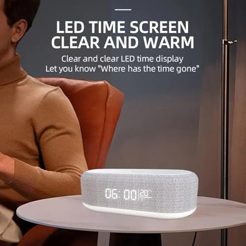 Reloj con alarma para dormitorios modernos con sensor térmico ambiental 3