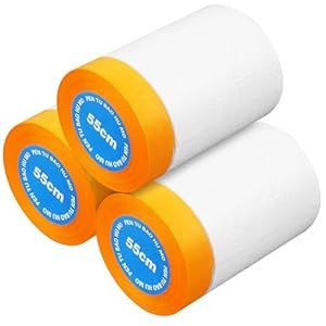 Joyit 3 Rollen Abdeckfolie Maler Abdeckband