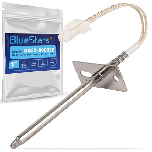 [2026 Upgraded] Ultra Durable DG32-00002B EBG61305805 Range Oven Temperature Sensor Probe by BlueStars - Compatible with Samsung LG Oven - Replaces PS4240743 DG32-00002A 6322B62214A PS11732697