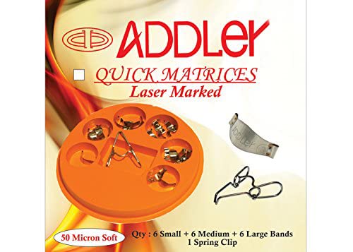 ADDLER DENTAL SADDLE QUICK MATRICES Qty:- 10 Pcs (Refill Pack :- Small- 3 Pcs Medium-4 Pcs Large- 3 Pcs. LOOSE POUCH PACKING-image-11