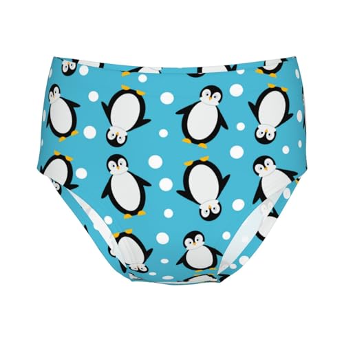 Cute Penguins And Snow Girls' Underwear Soft Cotton Little Girls Panties Comfort Briefs - Main Image