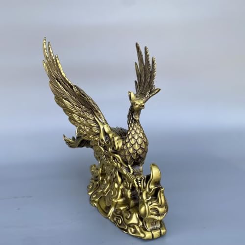 Statue phénix cuivre pour harmoniser une pièce et bloquer les ondes - 7