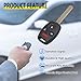 Vurkcy Keyless Entry Remote Control Uncut Car Ignition Key Fob Compatible with Honda Accord 2003-2007, Replacement for OUCG8D-380H-A, 4 Button