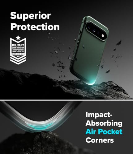Image of Ringke for Google Pixel 11 Case [Onyx Dark Green] | Feels Good in The Hand, Oil & Dirt Resistant, Enhanced Camera Lens Protection, Comfortable Grip, Non-Slip
