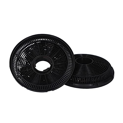 Wiggo Aktivkohlefilter Dunstabzugshaube 2 Stück I Ersatz Kohlefilter für 50/60cm I Dunstabzug-Filter säubert Luft von Dampf, Fett & unangenehmen Gerüchen I Abzugshaube-Umluft-Kohlefilter