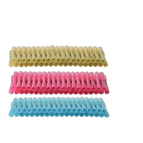 300pcs Bag Heat Shrink Insulated Butt Crimp Wire Connector Terminal Assortment 22-16awg/16-14awg/12-18awg