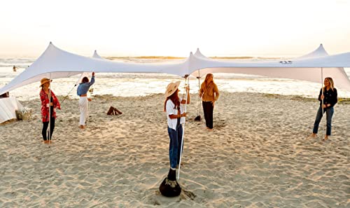 Image of Neso Party Tent, 8 Ft Height, 11X22 Ft, 23 Pounds, Canopy Event Tent for On and Off The Beach (White)